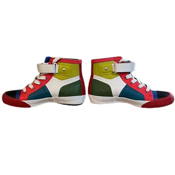 HUNTER | Hi-Top | Lined | Waterproof |Lace Up & Velcro Colorblock Sneakers - Picture 6 of 15